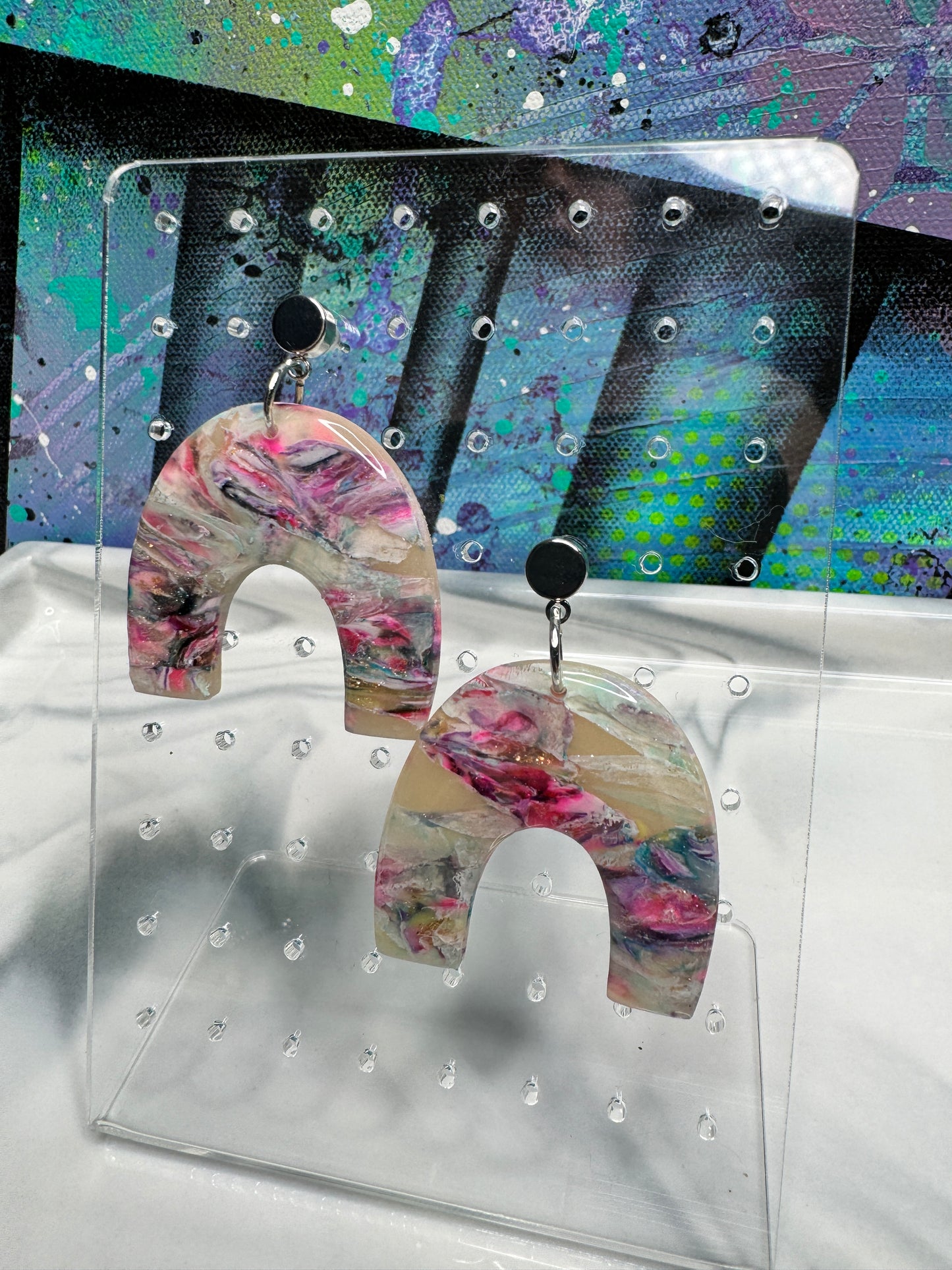 "Unicorn Daze" Handmade Polymer Clay Earrings