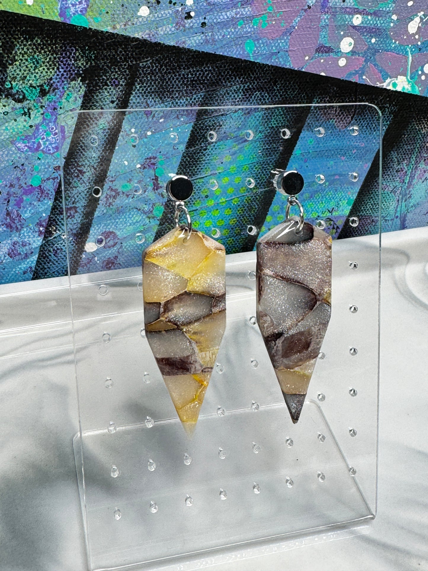 "Earth Vibes Style 1" Handmade Polymer Clay Earrings