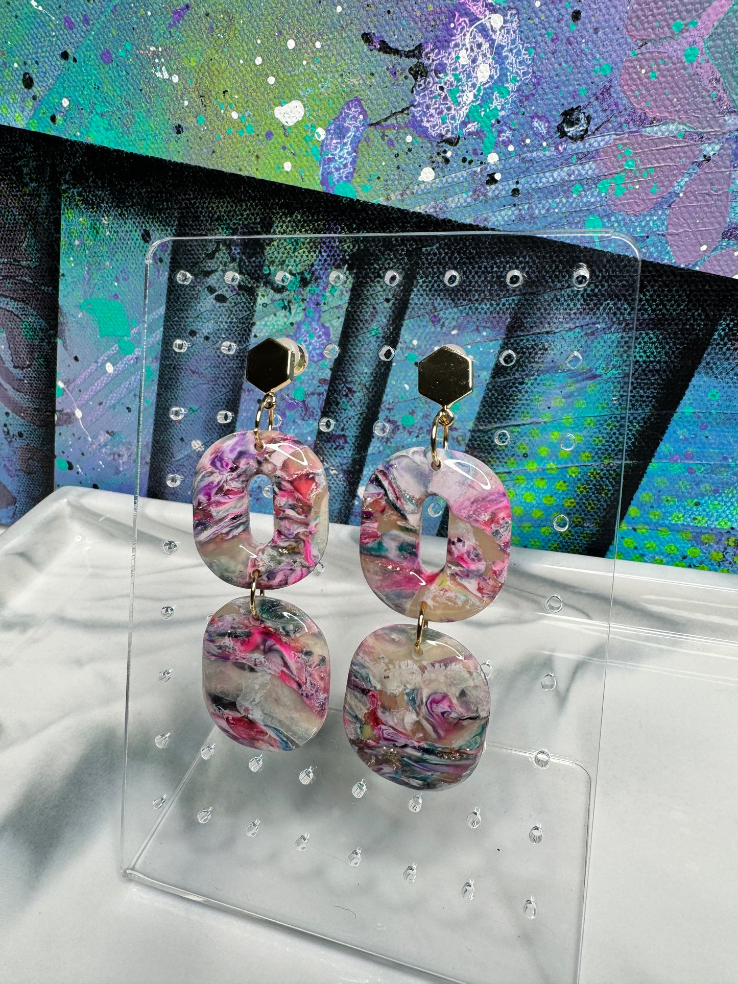 "Unicorn Fantasy" Handmade Polymer Clay Earrings