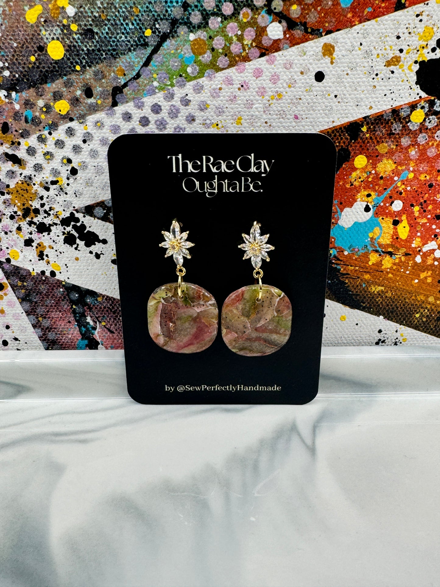 "Dragon Fruit Vibes 3" Handmade Polymer Clay Earrings