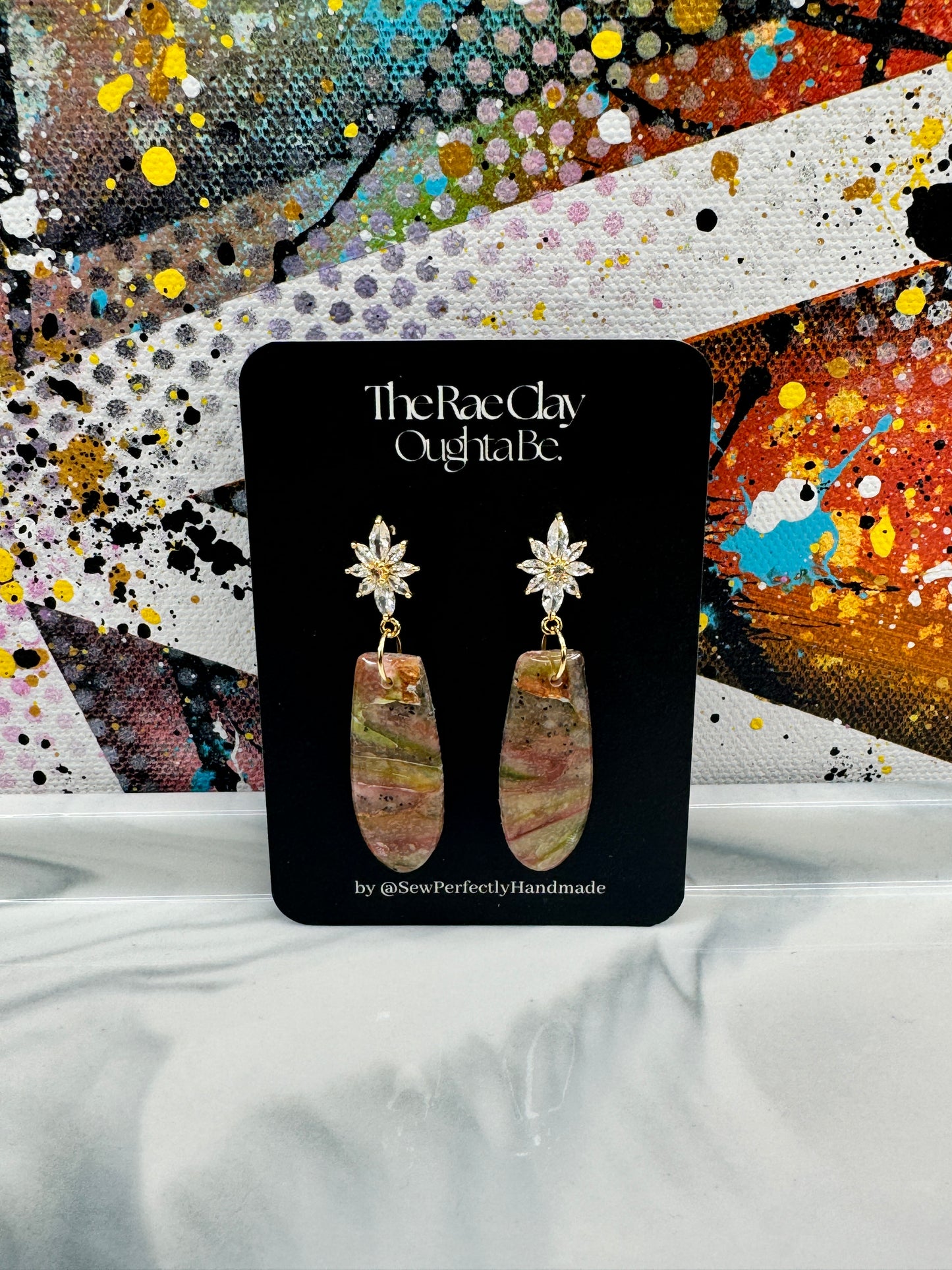 "Dragon Fruit Vibes 2" Handmade Polymer Clay Earrings