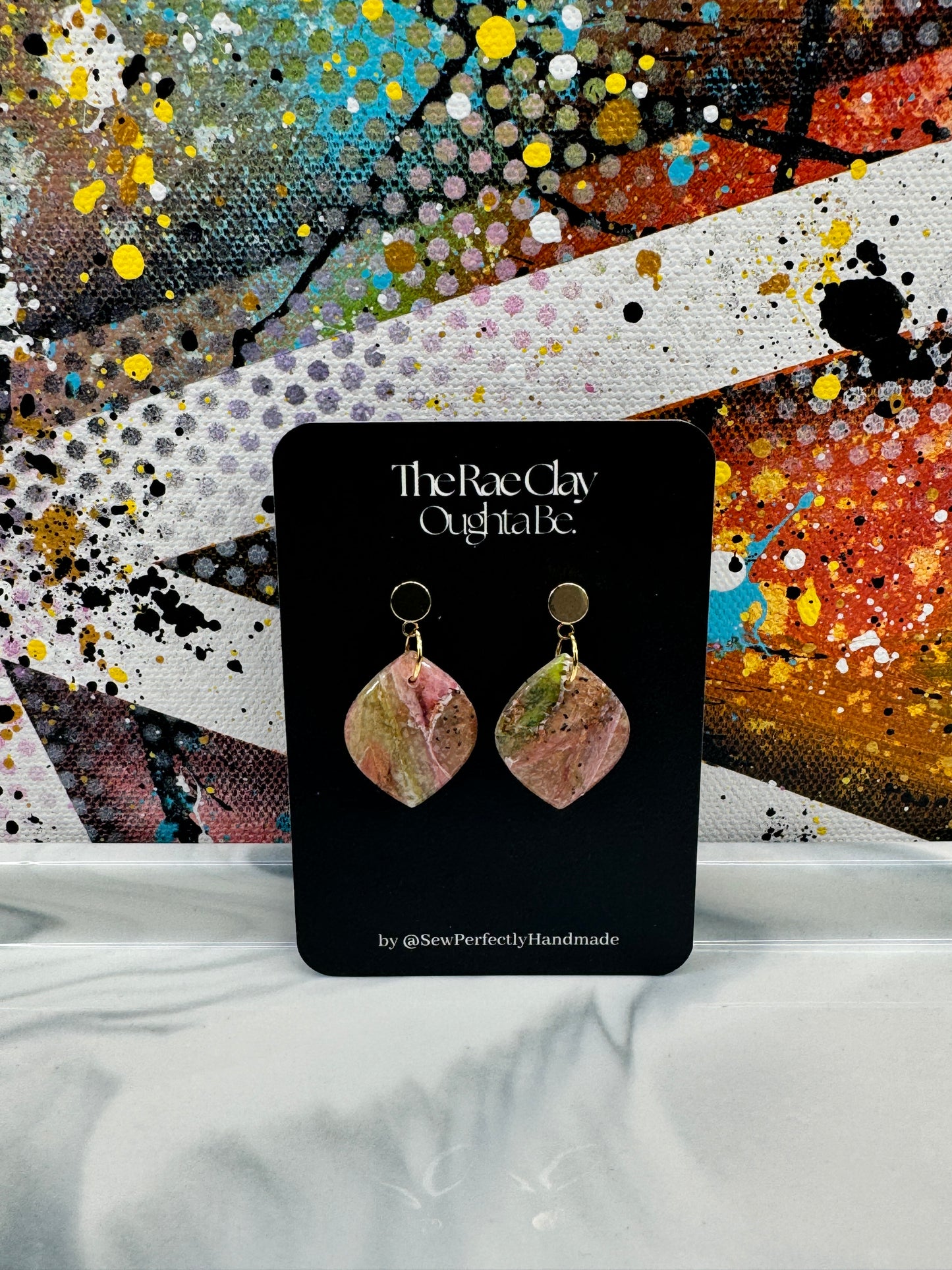 "Dragon Fruit Vibes 1" Handmade Polymer Clay Earrings