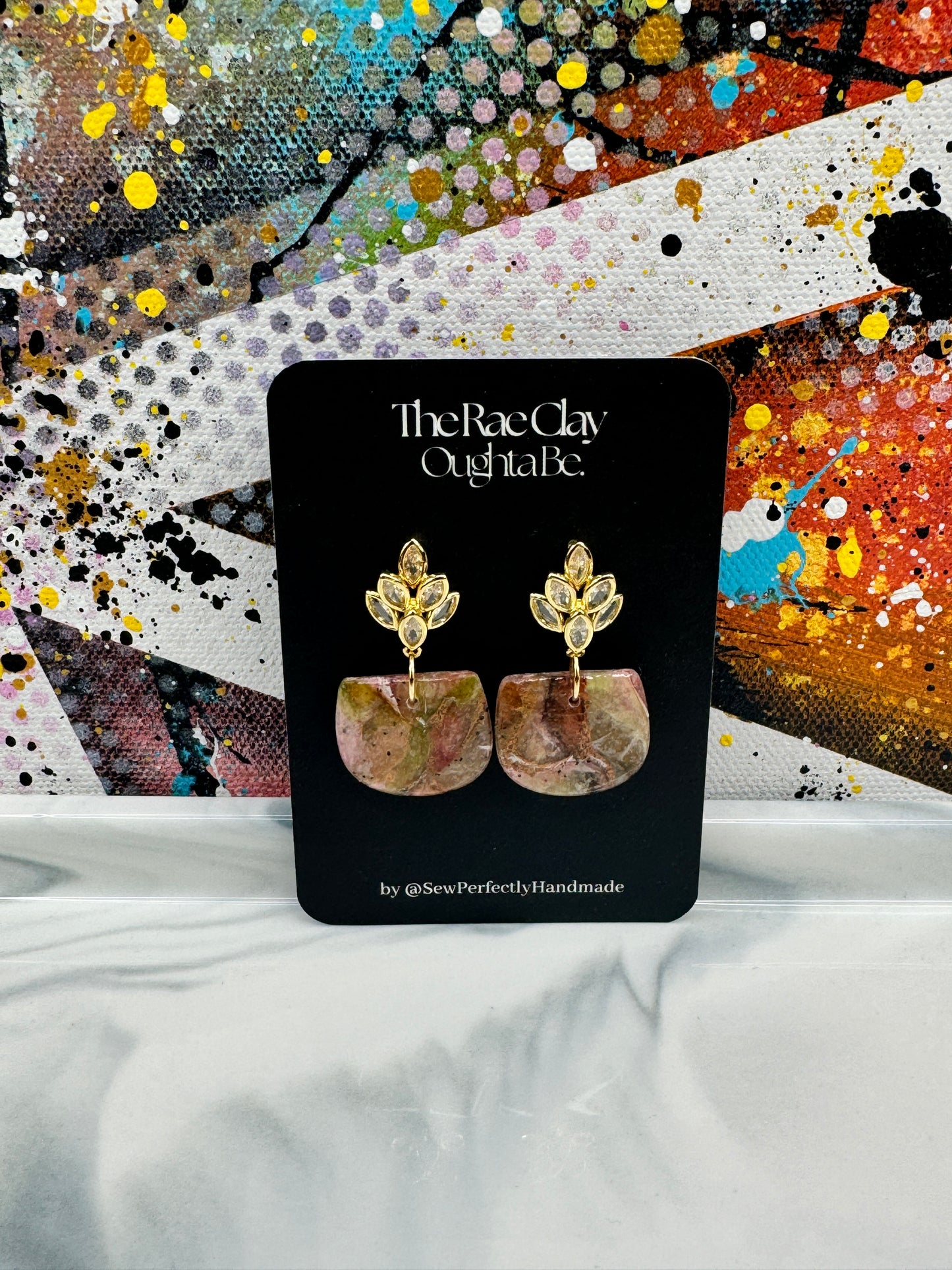 "Dragon Fruit Vibes 4" Handmade Polymer Clay Earrings