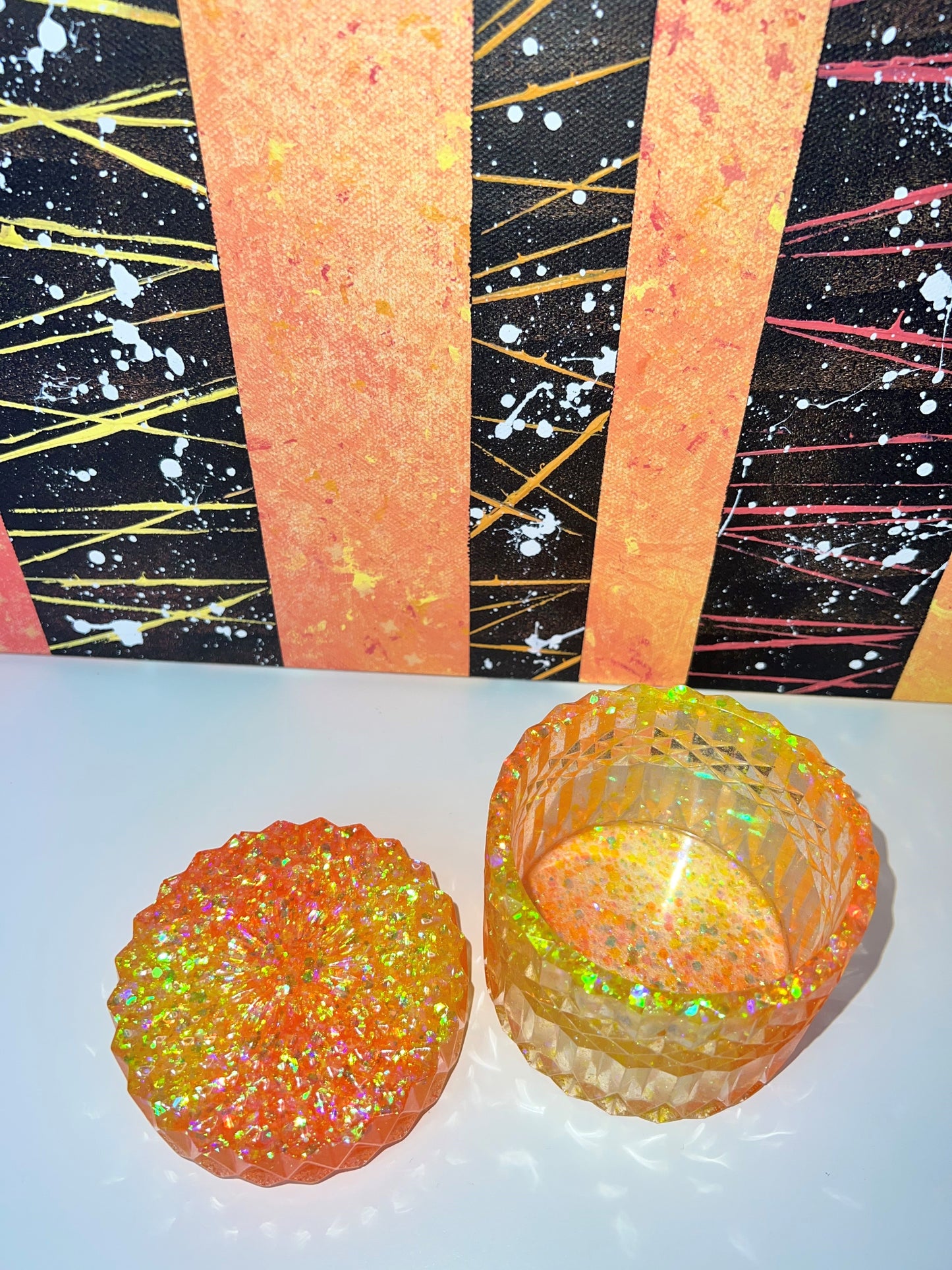 "Orange Cream” Trinket Dish / Jewelry Dish