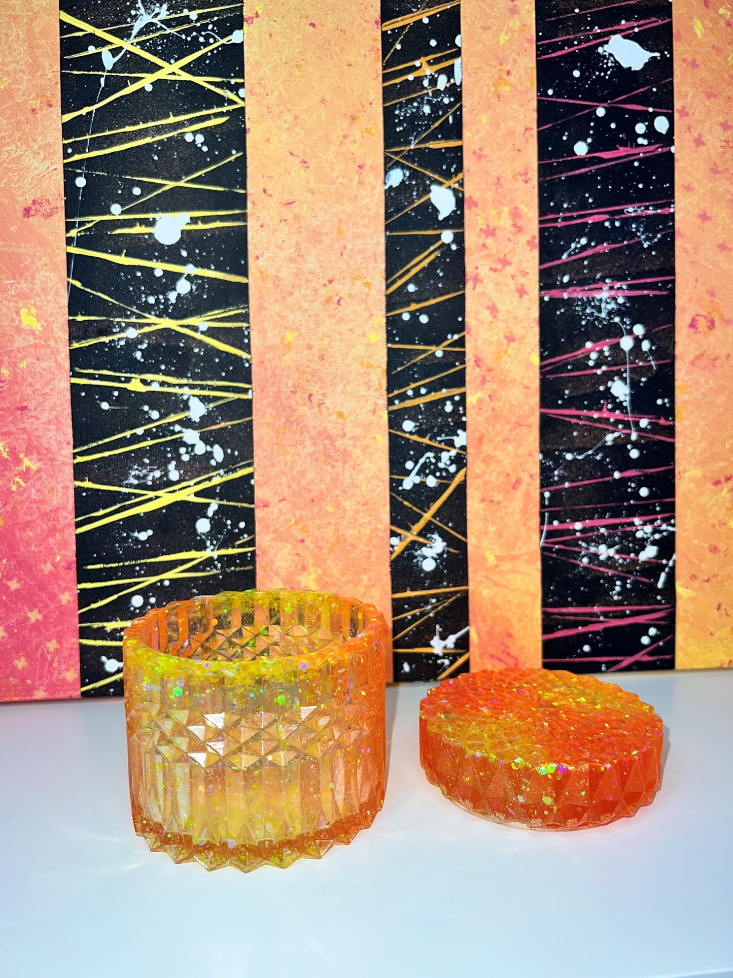 "Orange Cream” Trinket Dish / Jewelry Dish