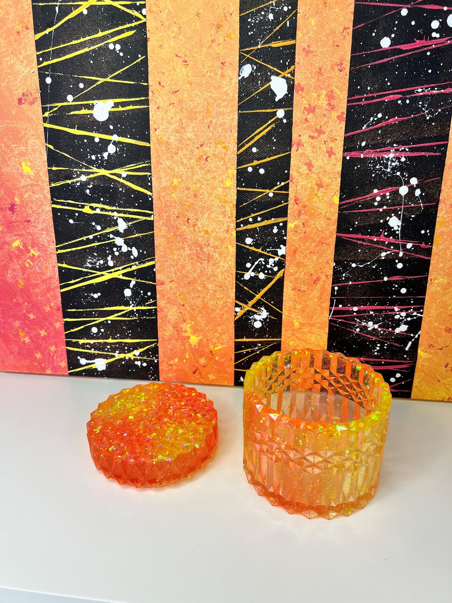 "Orange Cream” Trinket Dish / Jewelry Dish