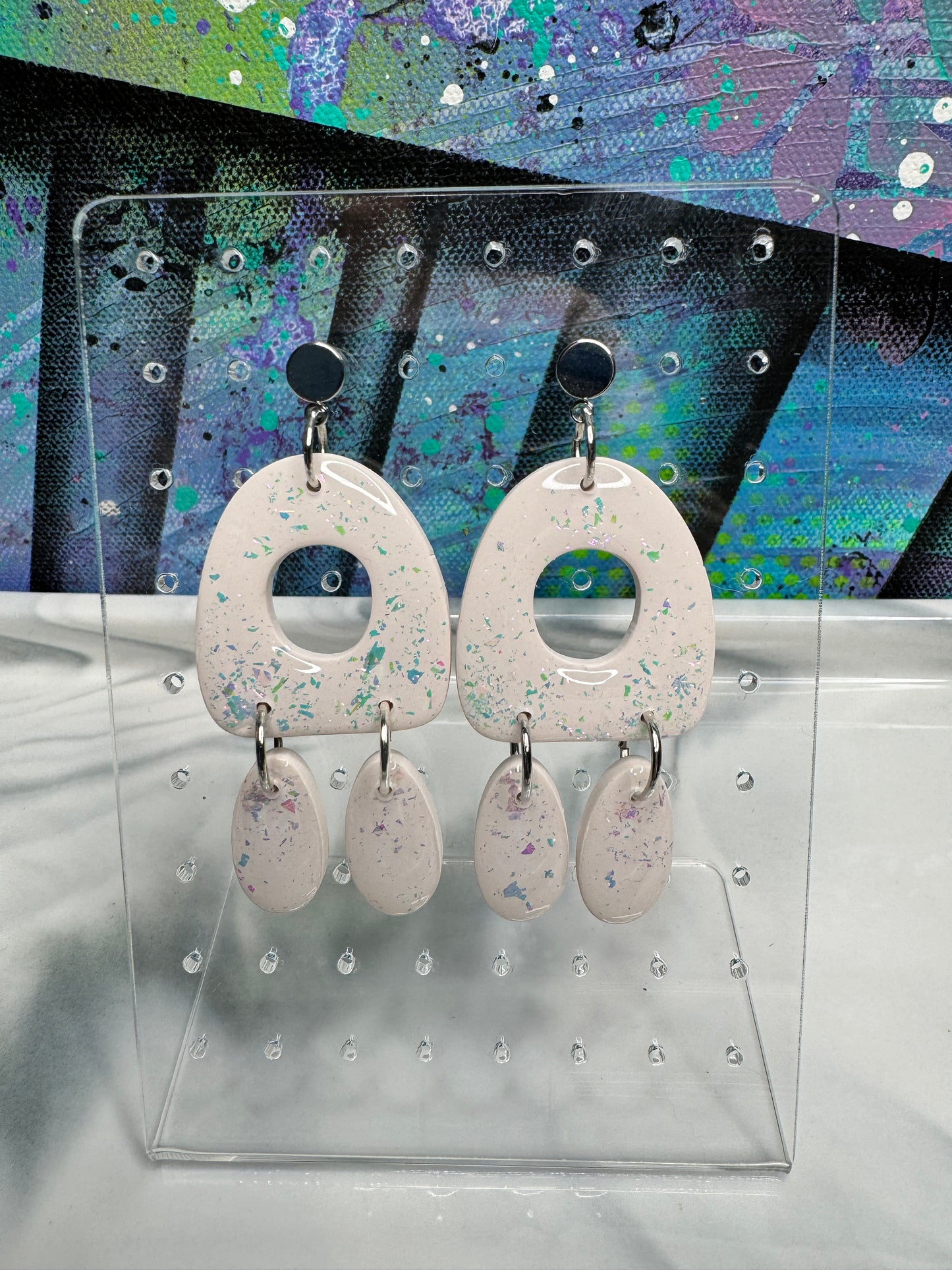 "Pure Intentions" Handmade Polymer Clay Earrings