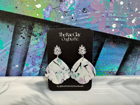 "Mystical Watercolor 11" Handmade Polymer Clay Earrings