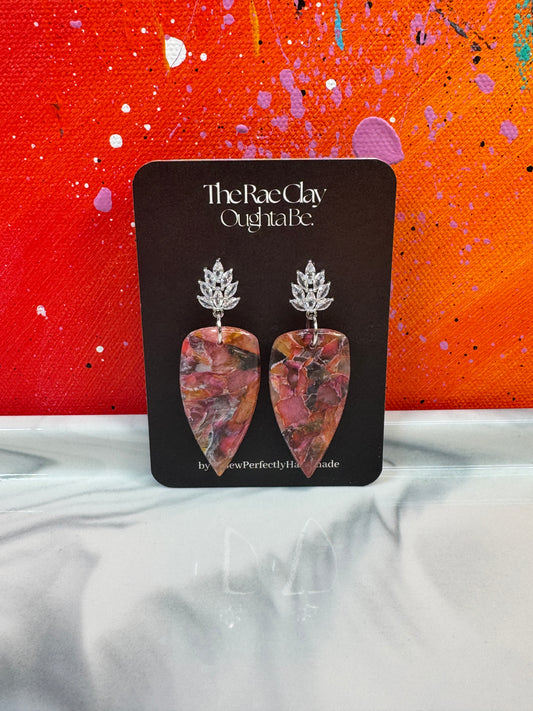 "Sunset Explosion" Handmade Polymer Clay Earrings
