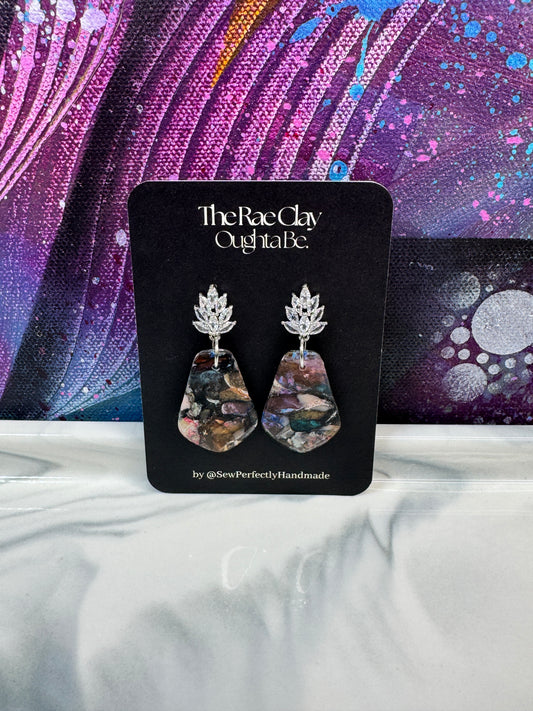 "Darker Days 2" Handmade Polymer Clay Earrings