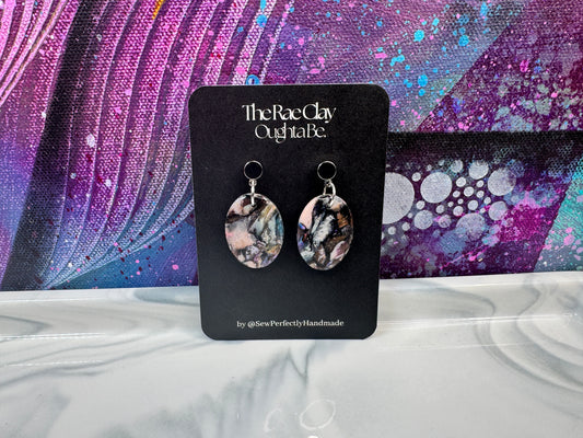 "Darker Days 1" Handmade Polymer Clay Earrings