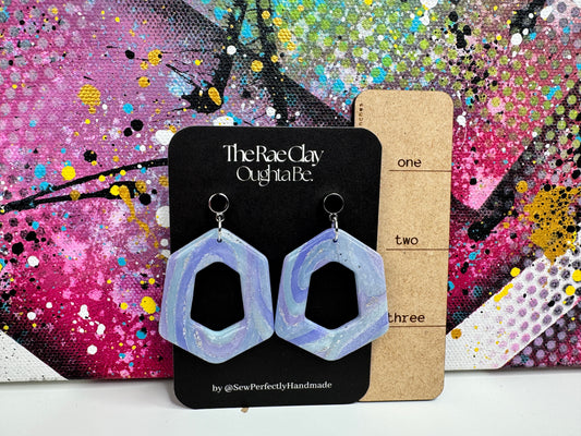 "Aurora Veil 2" Handmade Polymer Clay Earrings