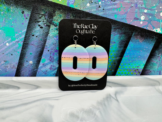 "Prism Cut 5" Handmade Polymer Clay Earrings