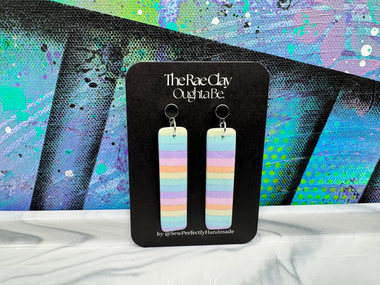 "Prism Cut 8" Handmade Polymer Clay Earrings