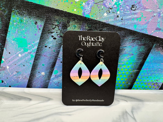 "Prism Cut 9" Handmade Polymer Clay Earrings