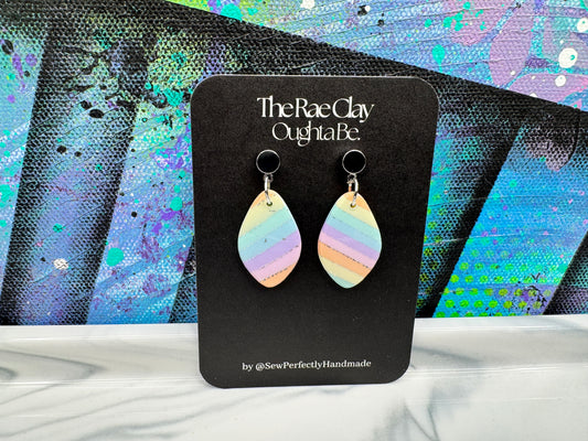"Prism Cut 12" Handmade Polymer Clay Earrings