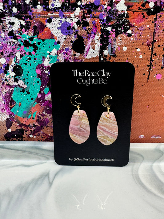 "Light Sunset 1" Handmade Polymer Clay Earrings