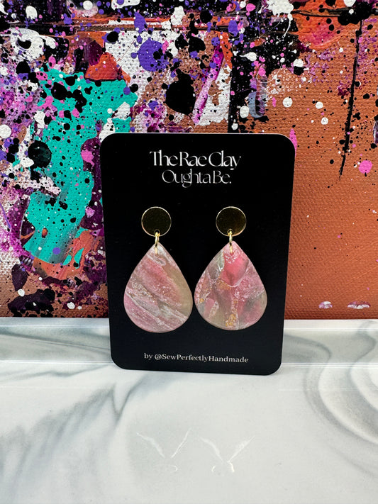 "Watermelon Splash 7" Handmade Polymer Clay Earrings