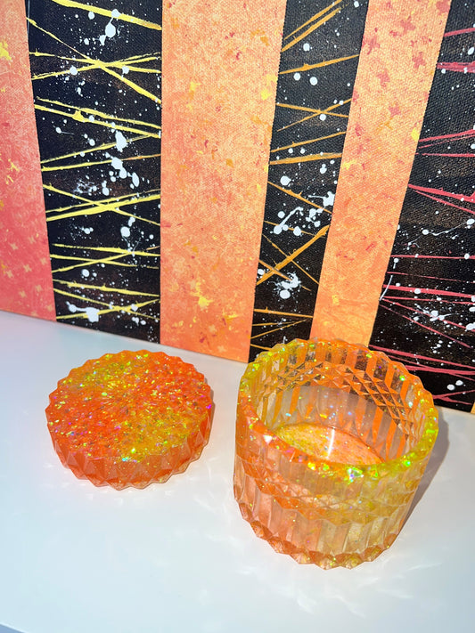 "Orange Cream” Trinket Dish / Jewelry Dish